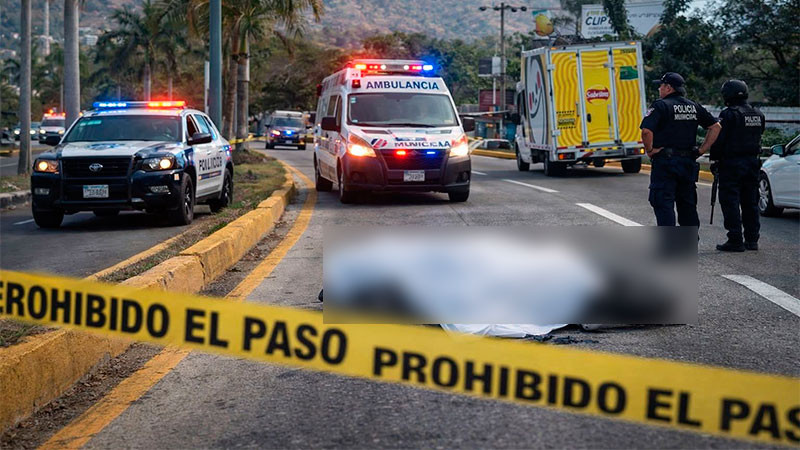 Fallece motociclista en accidente en Zihuatanejo, Guerrero 