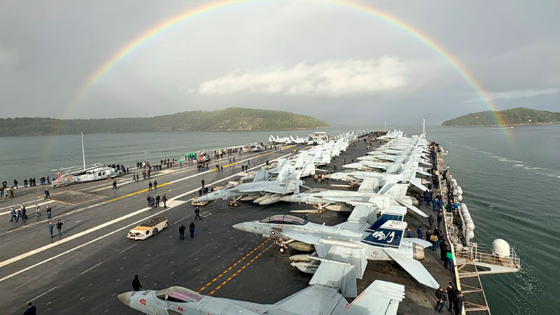 Llegará el portaaviones más grande del mundo a Israel; en medio de tensión con Irán 