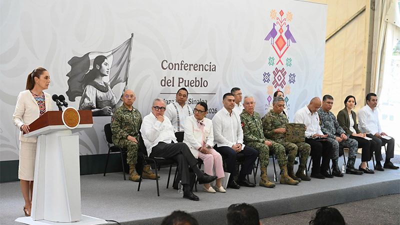 Destaca Claudia Sheinbaum la reducción de homicidios dolosos en un 50% en Sinaloa, gracias a la implementación de la Estrategia Nacional de Seguridad 