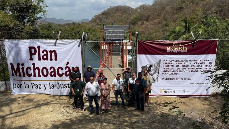 Con inversión de 2.1 mdp, Conagua asegura el riego de casi 7 mil hectáreas en Lázaro Cárdenas 