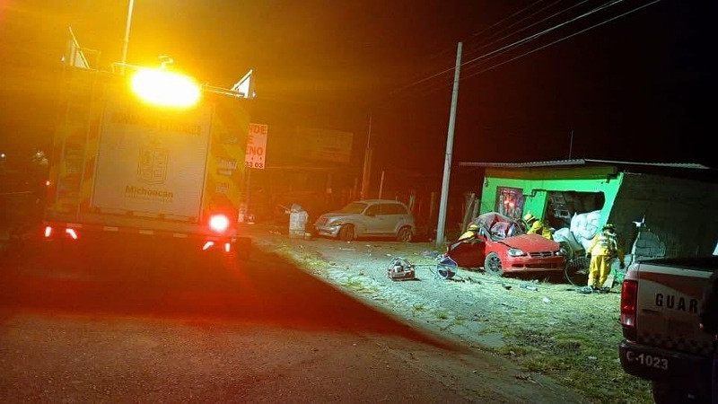Herido de gravedad resulta conductor tras accidente en la Morelia-Pátzcuaro 