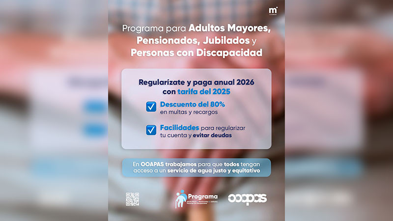 Adolfo Torres impulsa Programa de Apoyo a Adultos Mayores, Pensionados, Jubilados y Personas con Discapacidad durante marzo 