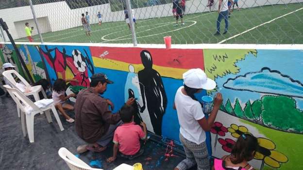 Impulsa SEGOB jornada nacional de participación comunitaria en la elaboración de murales - Foto 1 
