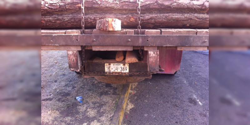 Aseguran madera presuntamente talada ilegalmente, en Tzitzio, Michoacán; hay cuatro detenidos - Foto 1 