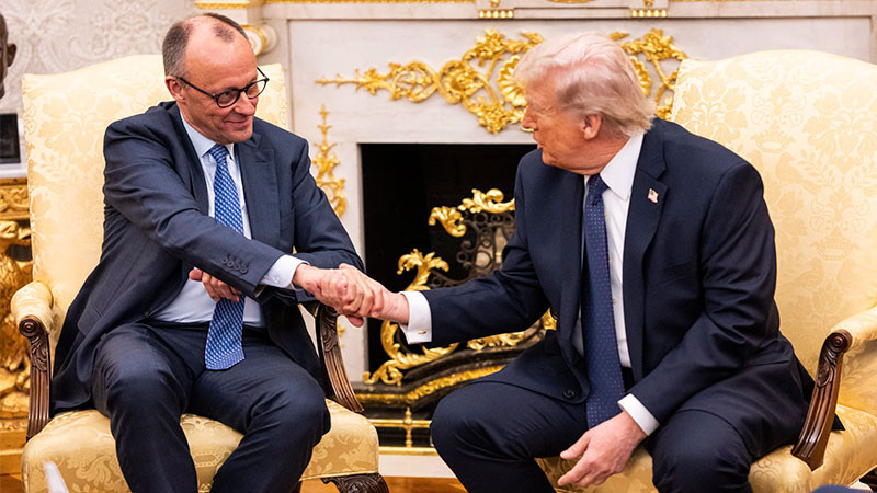 Agradece Donald Trump a Alemania el apoyo durante los ataques contra Irán   