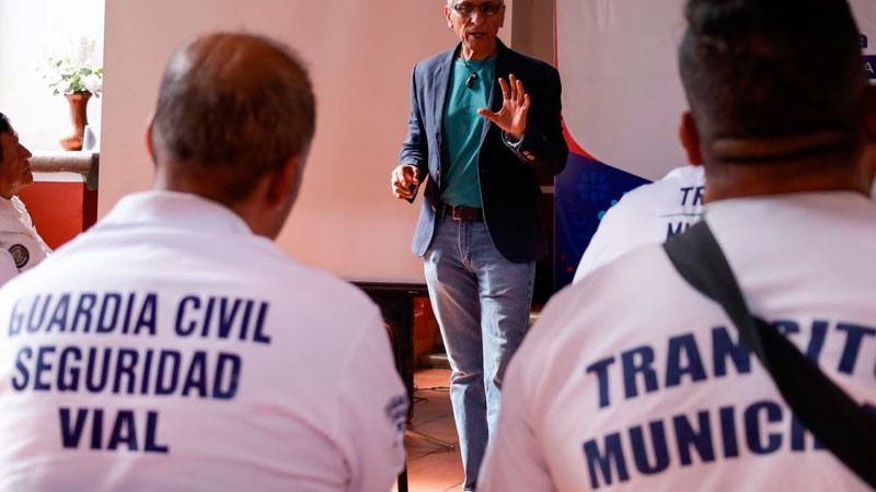 Fortalecen capacitación policial para brindar mayor seguridad vial en Quiroga 