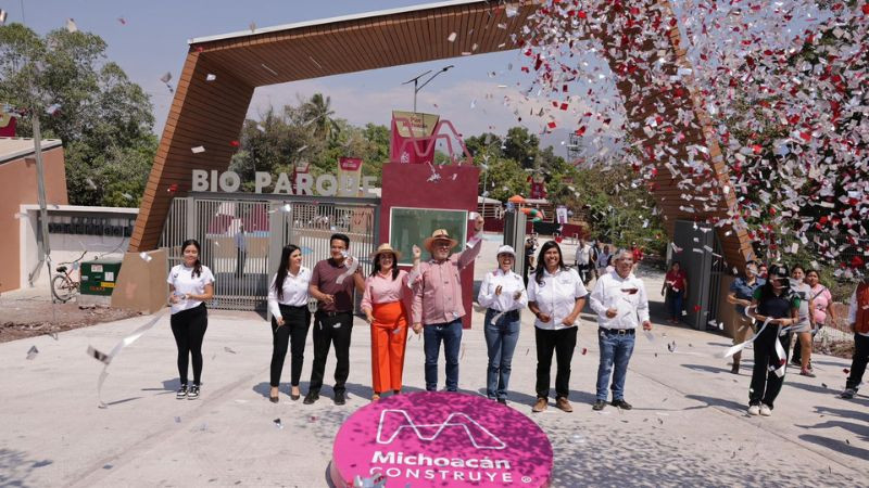 Inaugura Bedolla Bioparque Laguna de Chandio, nuevo espacio para la paz social de Apatzingán 