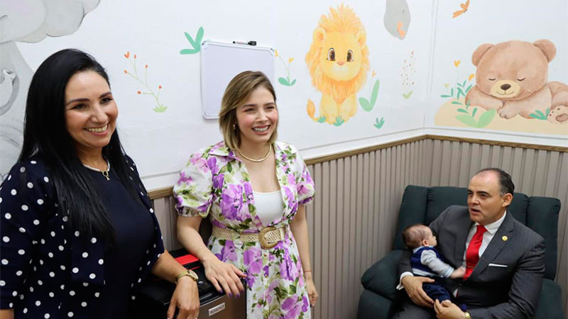 Congreso de Michoacán inaugura lactario para que madres puedan alimentar a sus hijos de manera segura 