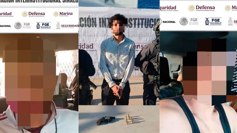 Caen 3 con armas en Sinaloa; les decomisan 33 explosivos 