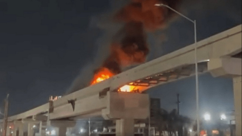 Incendio en la Línea 6 del Metro de Guadalupe, Nuevo León, moviliza cuerpos de emergencia 