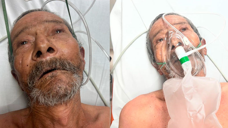 Persona de la tercera edad busca a sus familiares, se encuentra delicado de salud en hospital de Uruapan  