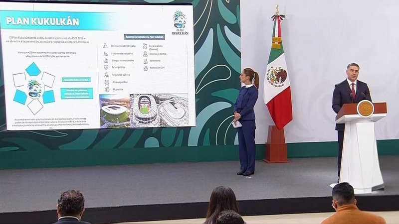 García Harfuch presenta Plan Kukulkán para garantizar la seguridad en México en la Copa del Mundo 