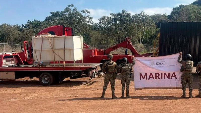Aseguran almacén de huachicol en Compostela, Nayarit 