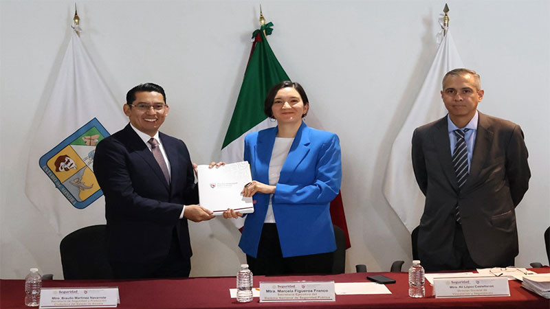 Firman convenios la SSPC y gobiernos estatales para fortalecer las corporaciones policiales  