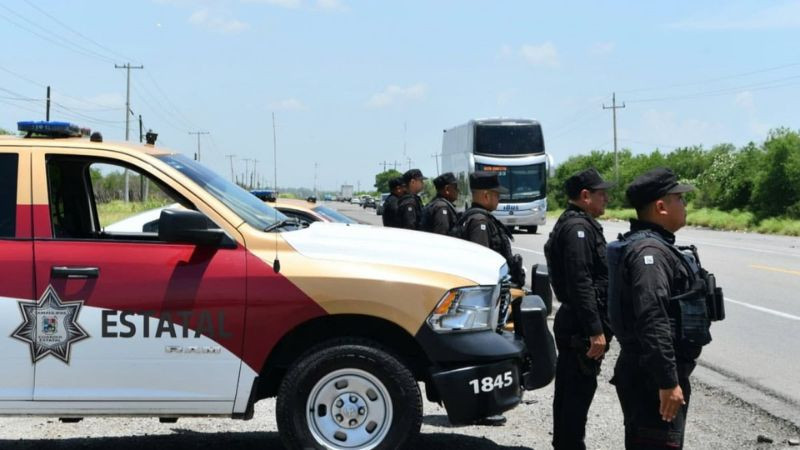 Detienen a cuatro elementos de la Guardia Estatal de Tamaulipas por presunta extorsión 