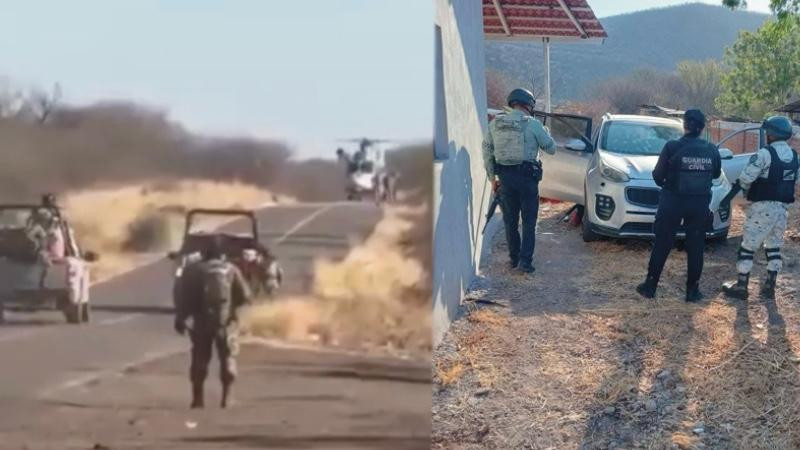 Ataque a marinos en Arteaga, Michoacán, deja dos sujetos abatidos; militares heridos son evacuados en helicóptero 