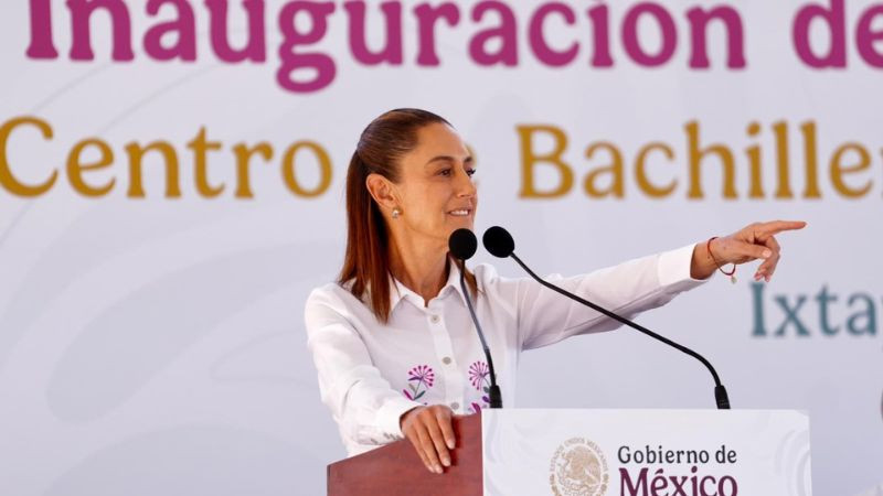 Sheinbaum inaugura Bachillerato Nacional en Ixtapaluca; dará educación a más de mil estudiantes 