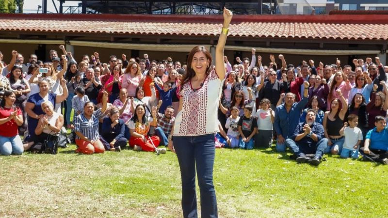 Gaby Molina encabeza asamblea informativa con liderazgos de los todos municipios de Michoacán 