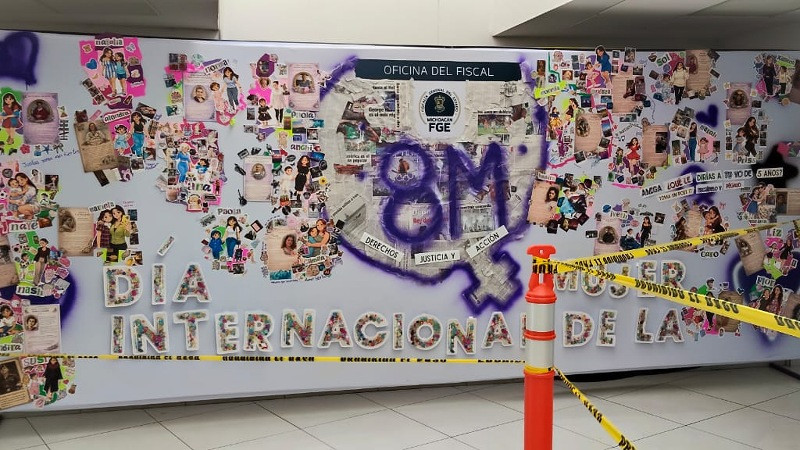 Murales, mensajes y conciencia: así conmemora la FGE el Día Internacional de la Mujer 