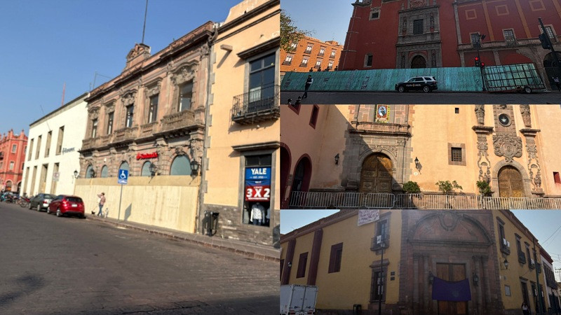 Protegen inmuebles en Querétaro ante movilizaciones por el 8M 