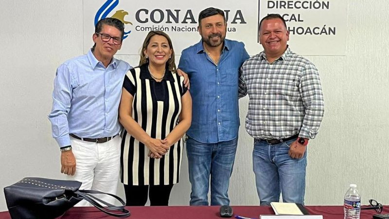 Gestiona Alma Mireya González proyectos hídricos ante Conagua para fortalecer el abastecimiento de agua en Quiroga 