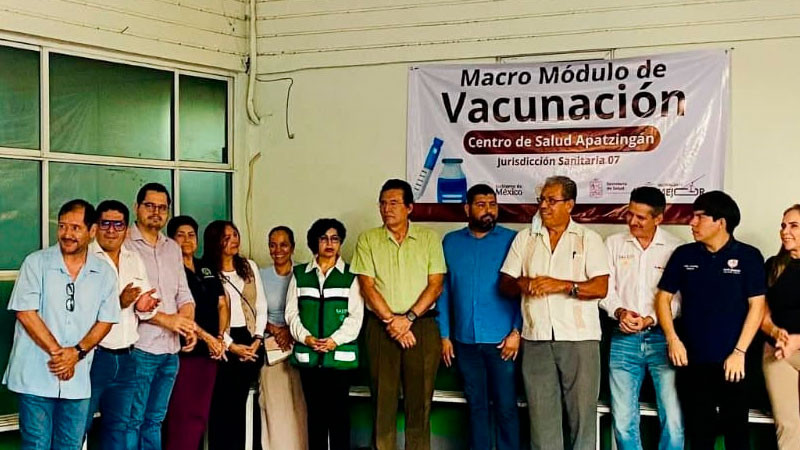 Arranca en Apatzingán jornada reforzada de vacunación contra el sarampión 