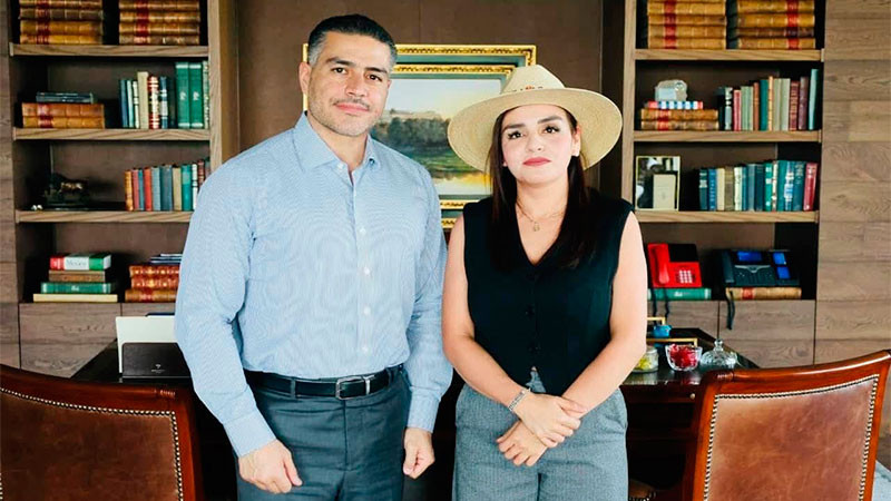 Se reúne la alcaldesa de Uruapan con Harfuch para dar seguimiento a los temas de seguridad del municipio 