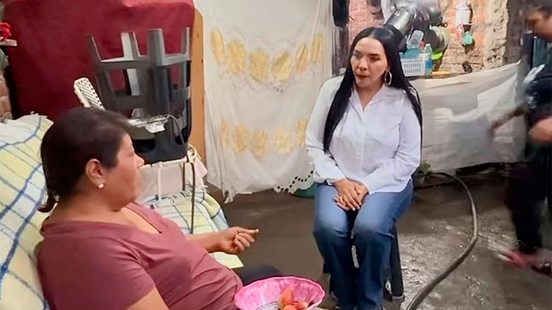 Adriana Campos Huirache realiza recorrido en la tenencia de La Planta, en Jacona, para atender gestiones ciudadanas 