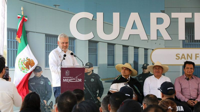 Cuartel Kuarichas, eje de capacitación y coordinación operativa para la Meseta Purépecha: Bedolla  