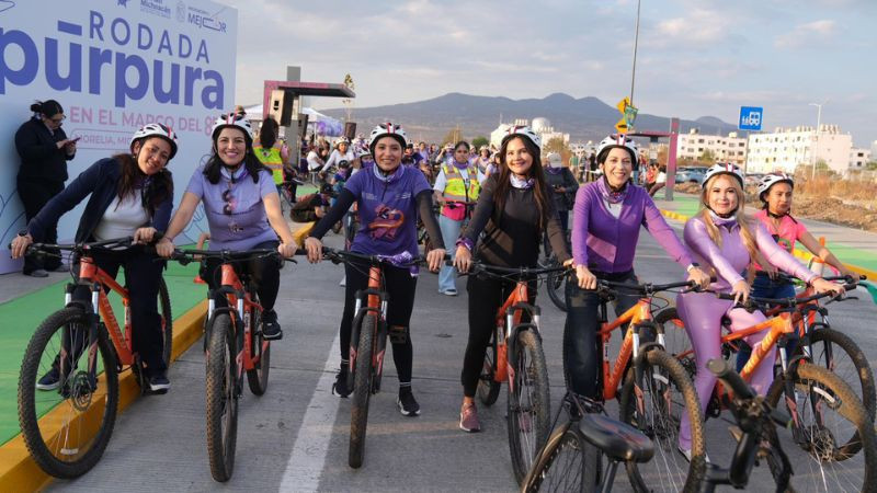 Morelia: Las mujeres rodamos seguras en Av. del Molcajete: Gladyz Butanda 