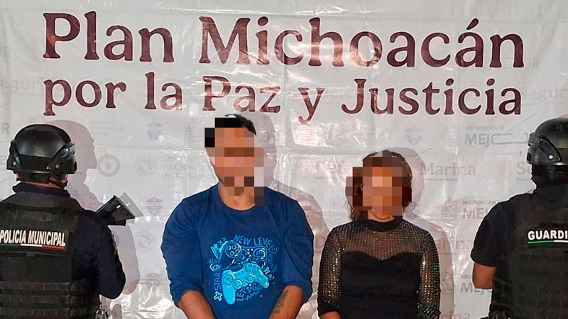 Caen dos personas en posesión de estupefacientes en Jacona, Michoacán  