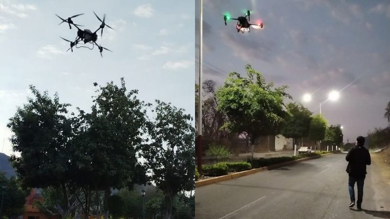 Ayuntamiento de Huetamo inicia rehabilitación de áreas verdes y espacios deportivos con apoyo de dron agrícola 