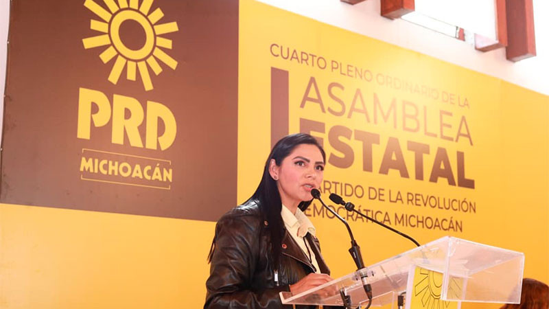Araceli Saucedo llama a fortalecer la unidad y organización del PRD Michoacán rumbo a los próximos retos electorales 