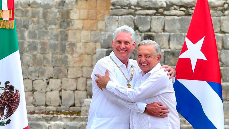 Díaz-Canel agradece a AMLO su permanente apoyo a Cuba 