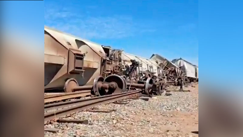 Otro descarrilamiento de tren en México: unidad cargada de maíz se accidenta en Culiacán 