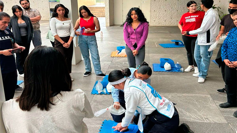 UMSNH capacita en Primeros Auxilios a entrenadores, docentes y deportistas nicolaitas 