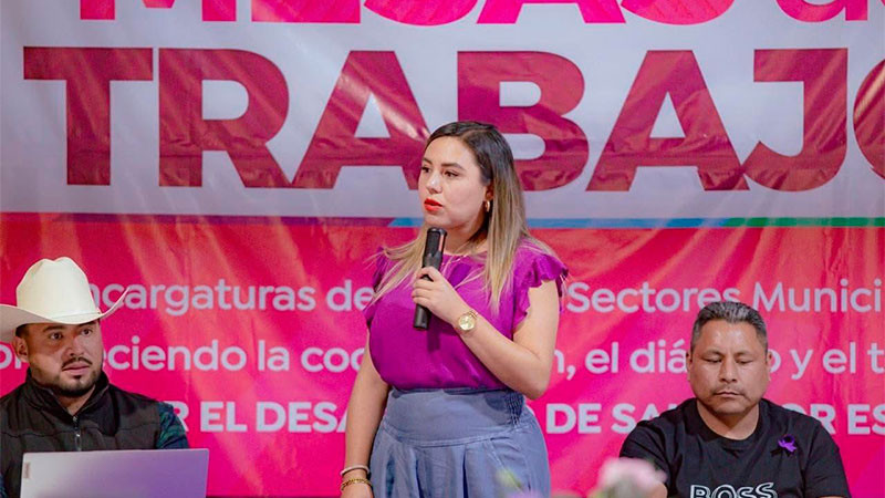 Gobierno de Salvador Escalante fortalece atención a comunidades, encabeza mesa de trabajo Dayana Pérez 