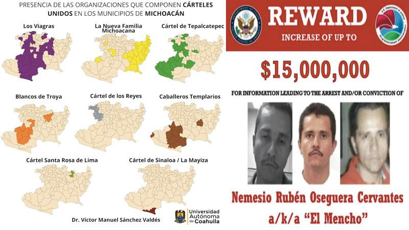 Michoacán, en el epicentro del nuevo mapa criminal de México tras muerte del Mencho 