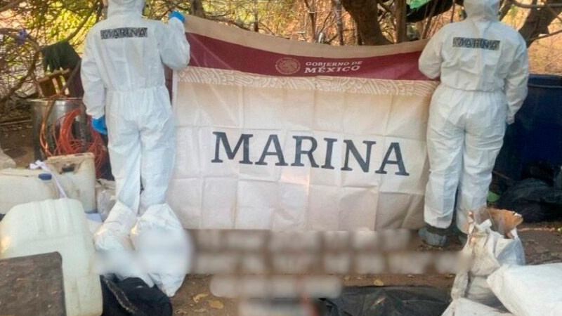 Autoridades aseguran 800 kilos de estupefacientes y destruyen campamento clandestino en Culiacán, Sinaloa 