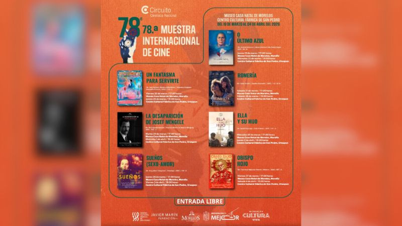 Michoacán será sede de la 78 Muestra Internacional de Cine con funciones gratuitas 
