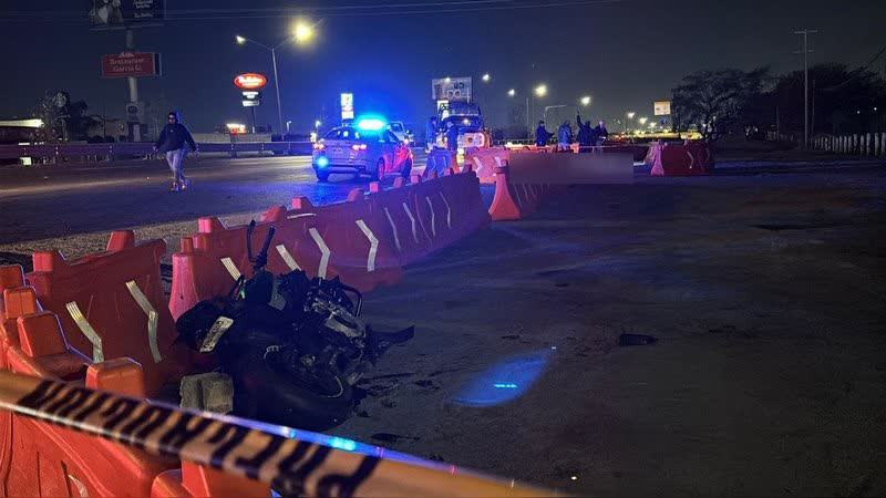 Muere joven motociclista tras perder el control en la Monterrey–Reynosa 