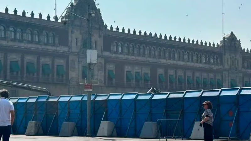 Blindan Centro Histórico de la CDMX ante megamarcha de la CNTE 