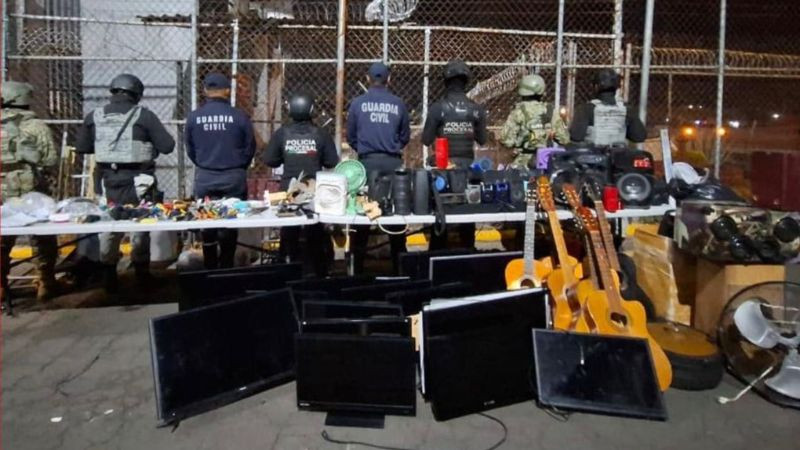 Aseguran diversos objetos durante revisión en el Centro Penitenciario de Uruapan: Segob 