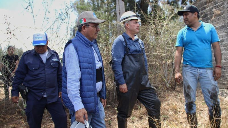 Anuncia Adolfo Torres mantenimiento preventivo en canal de la Presa de Cointzio 