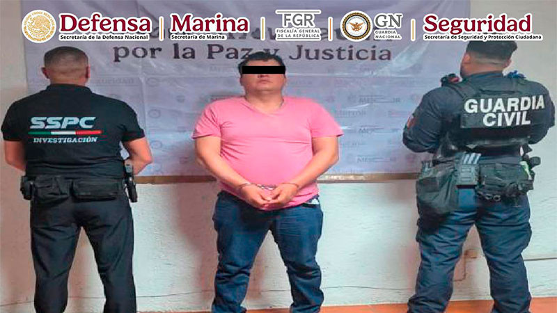 Detienen en Uruapan, Michoacán a sujeto que estaría involucrado en varios delitos, entre ellos el robo de hidrocarburo 