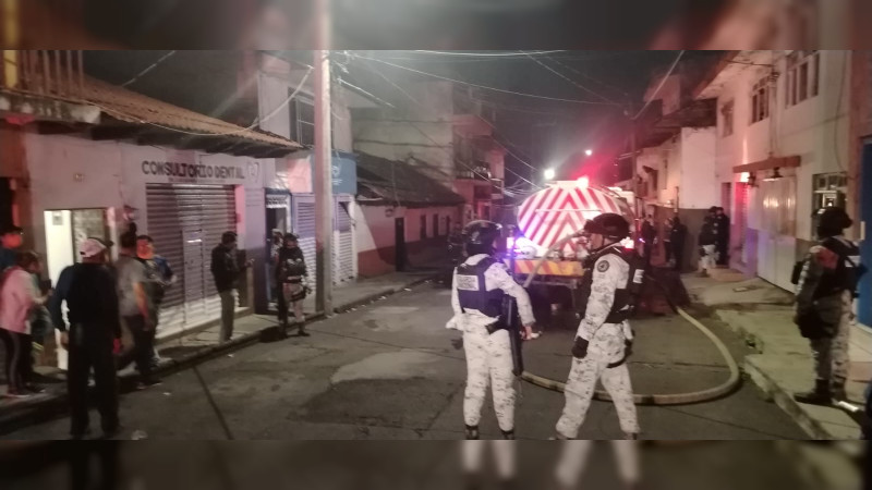 Fuego en el corazón de Uruapan, Michoacán: incendio deja un muerto y cuatro sobrevivientes 