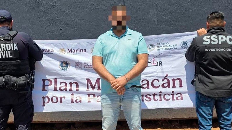 Aprehenden en Apatzingán, Michoacán, a prófugo de la justicia norteamericana  