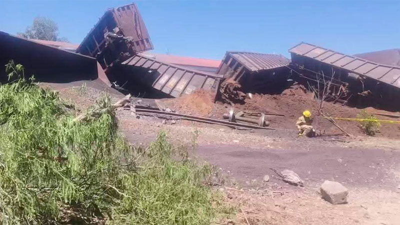 Se descarrila tren en Aguascalientes, dejando un migrante sin vida y 7 lesionados 