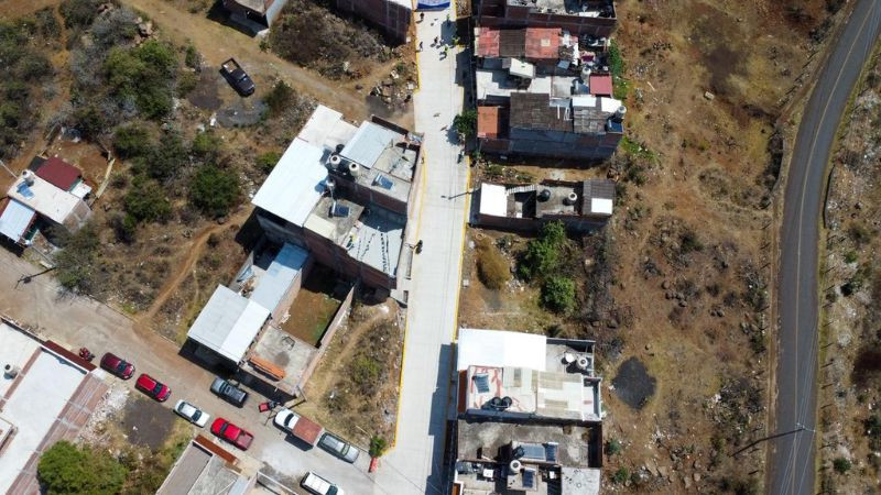 Quiroga avanza con obra integral en la calle Lima, agua, drenaje y pavimentación para mejorar la calidad de vida de la población: Alma Mireya González 