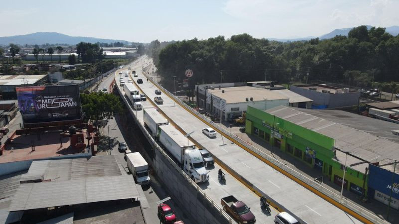 Cuenta regresiva en Uruapan; este mes concluye la obra del distribuidor vial "La Hielera" 